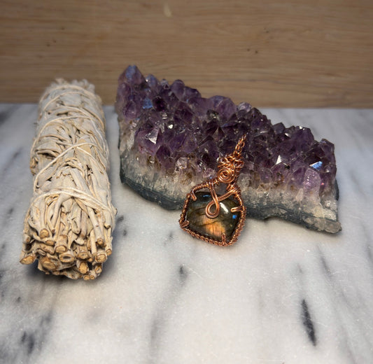 Labradorite Double Loop