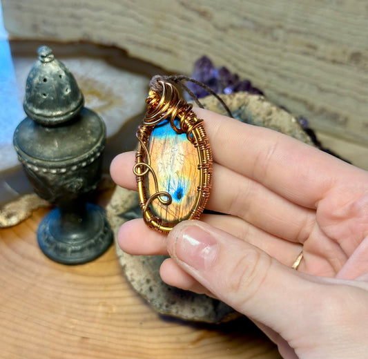 Labradorite Oval Loops