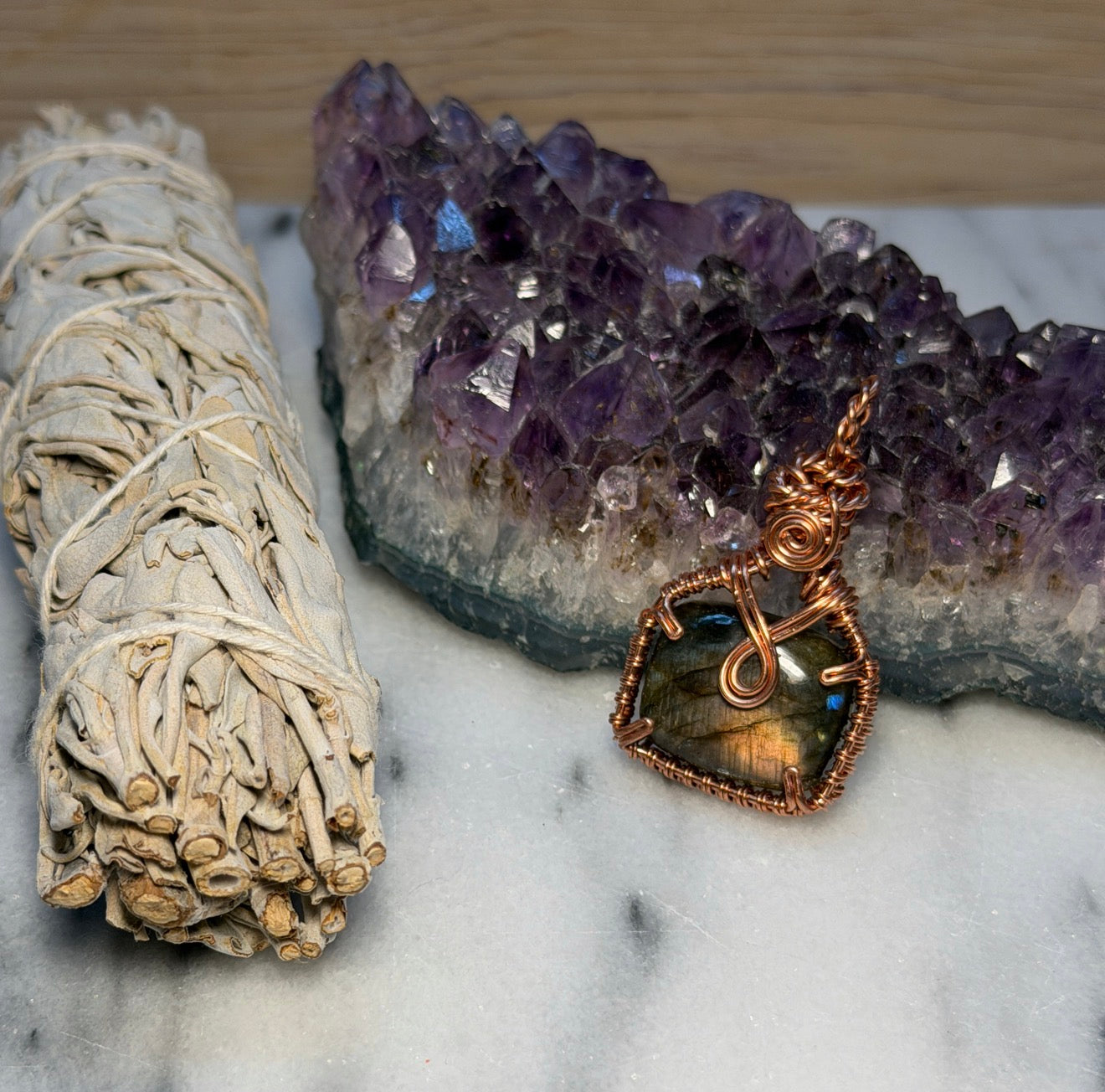 Labradorite Double Loop