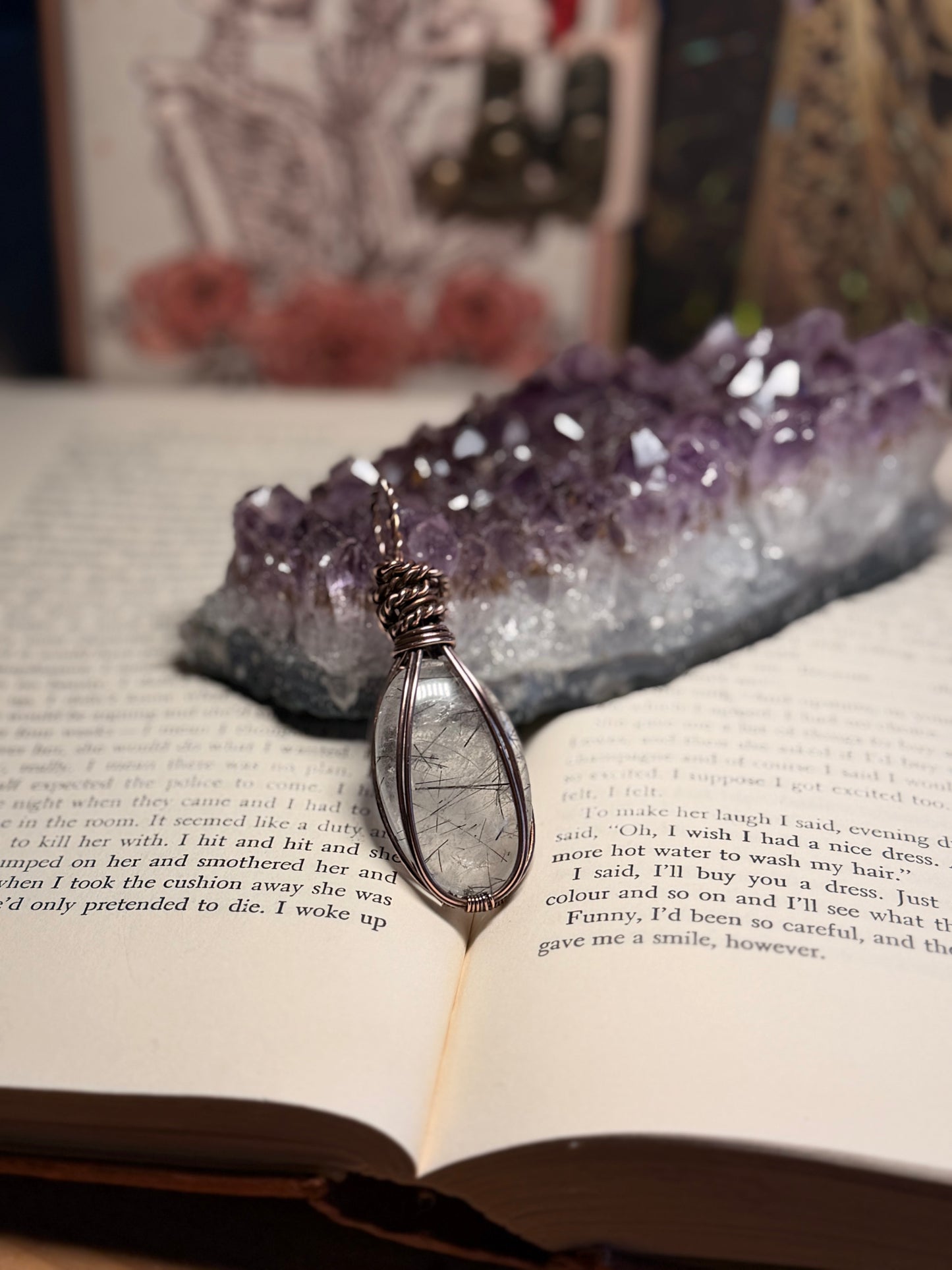 Rutilated Quartz wire wrap
